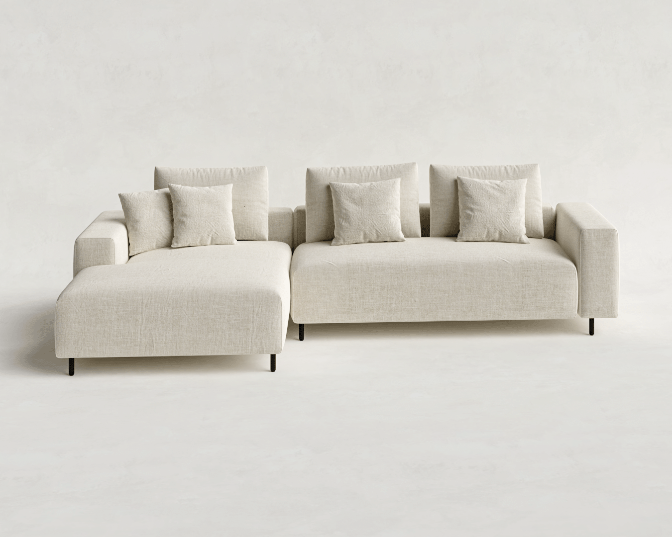 SOFÁ LINDEN 2 MÓDULOS COM CHAISE OFF