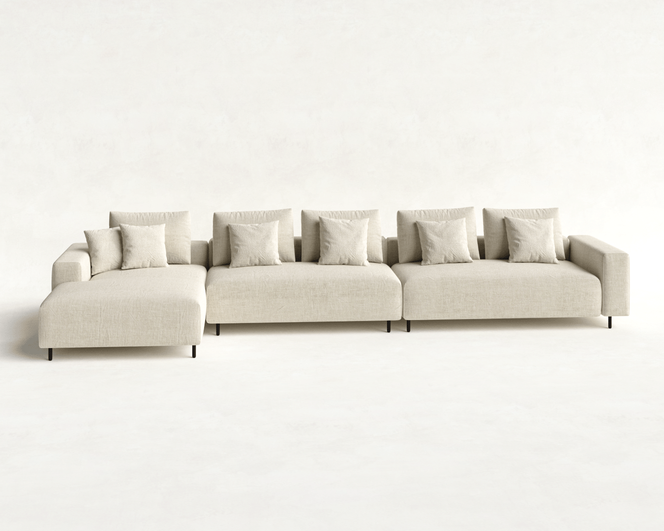 SOFÁ LINDEN 3 MÓDULOS COM CHAISE OFF