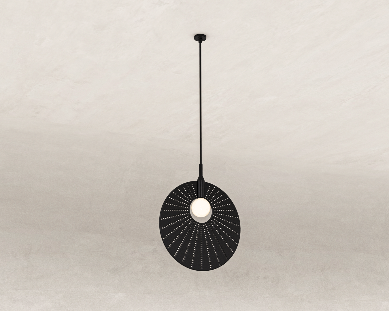 PENDENTE ASTER SOLO PRETO