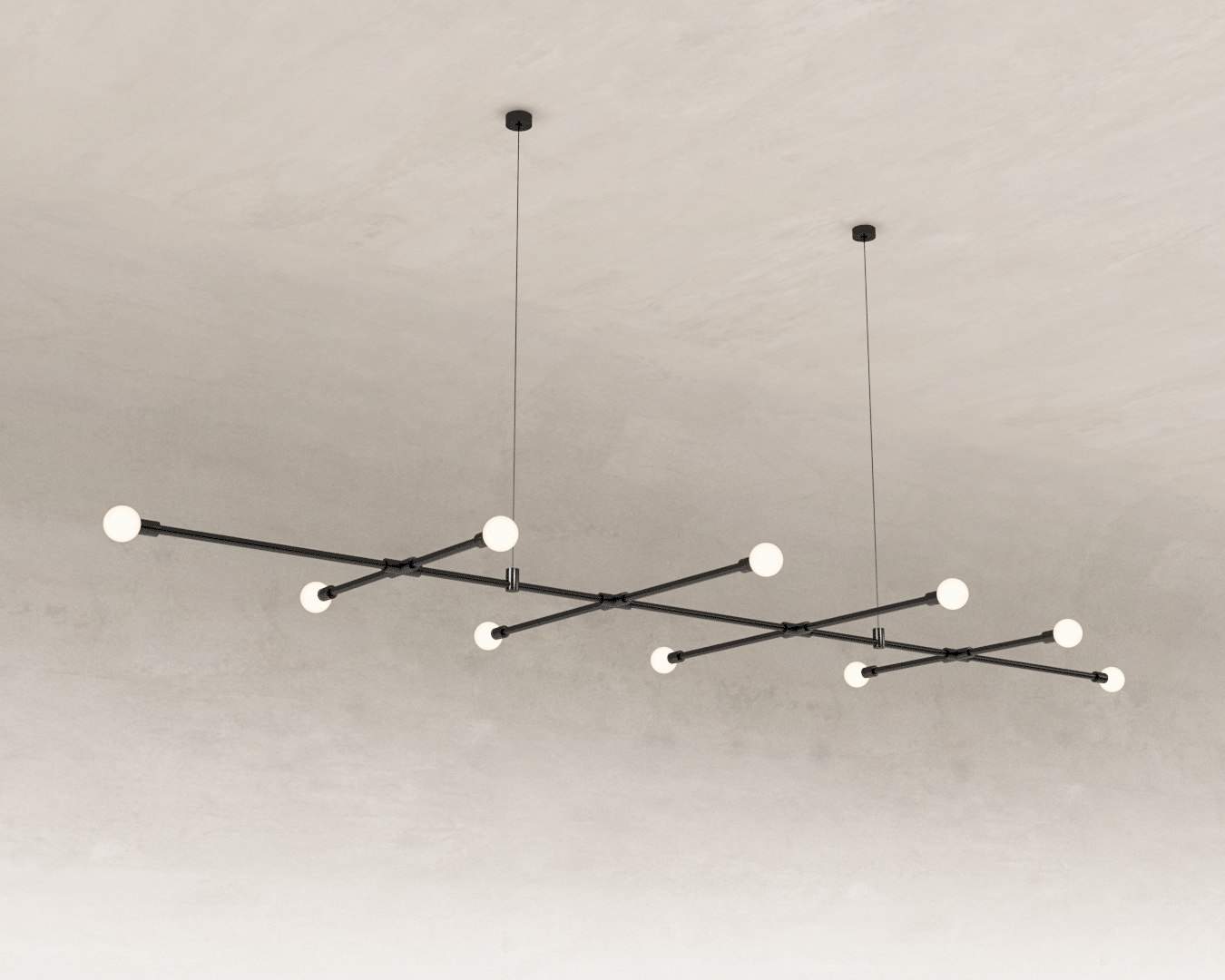PENDENTE DORSAL HORIZONTAL PRETO