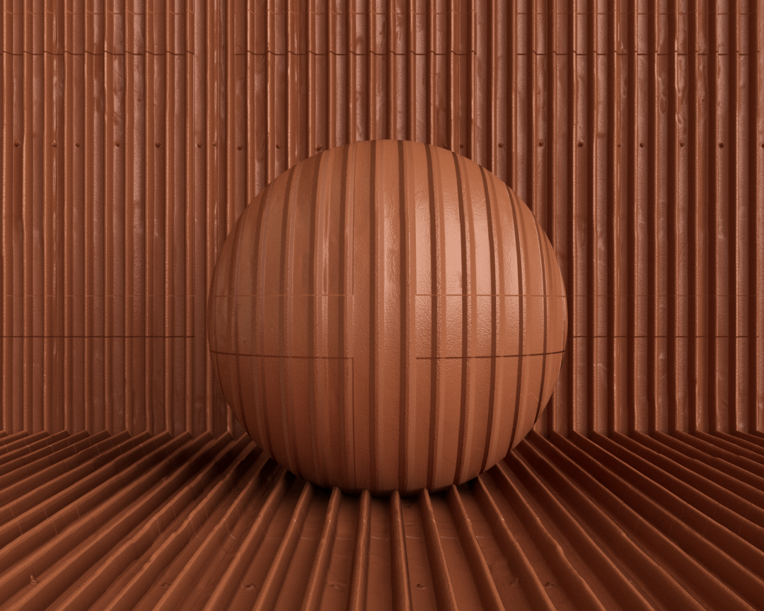 CHAPA CANELADA TERRACOTA