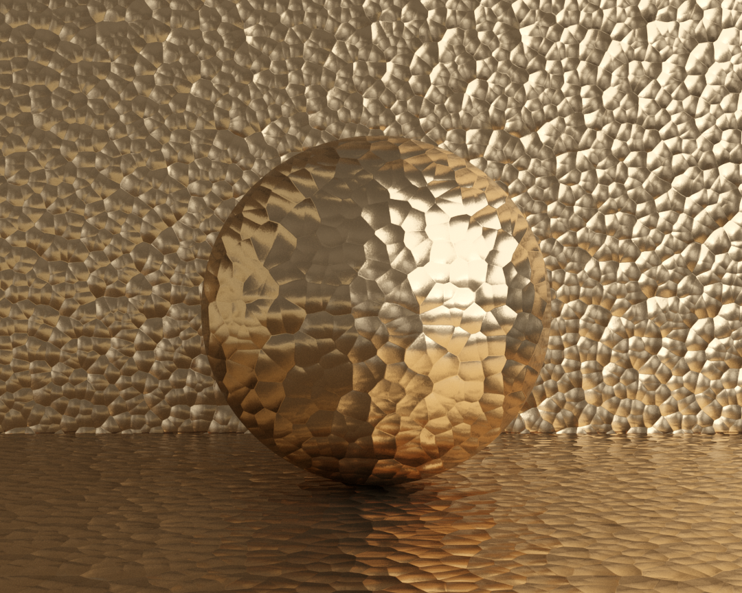 CHAPA MARTELADA DOURADO