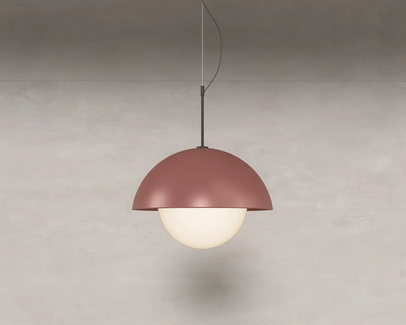 PENDENTE ESFÉRICO ROSA
