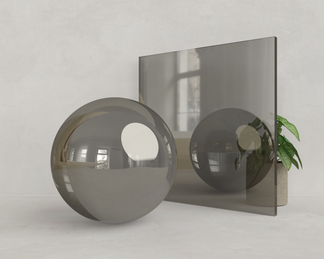 VIDRO REFLECTA FUME