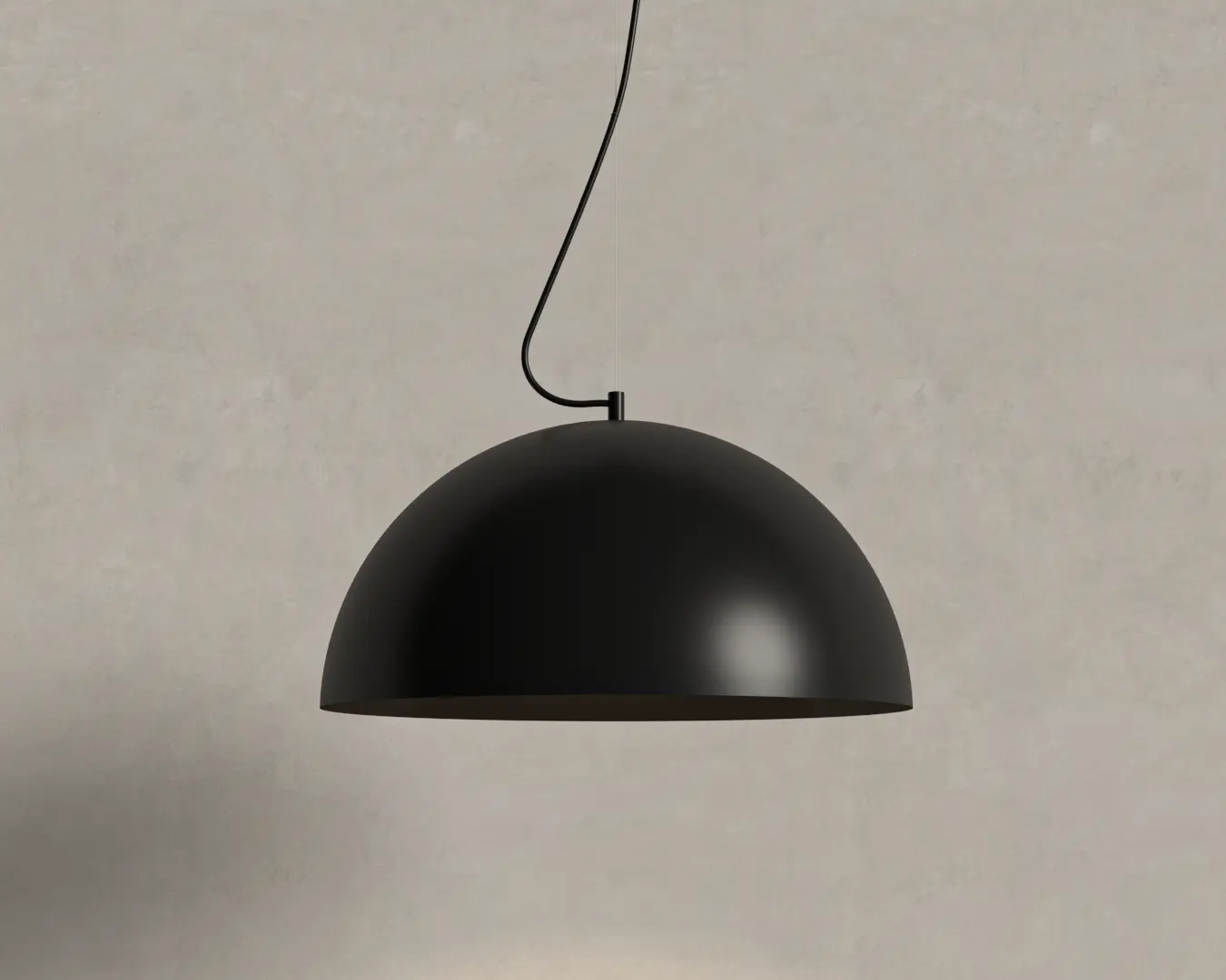 PENDENTE MEIA SFERA PRETO