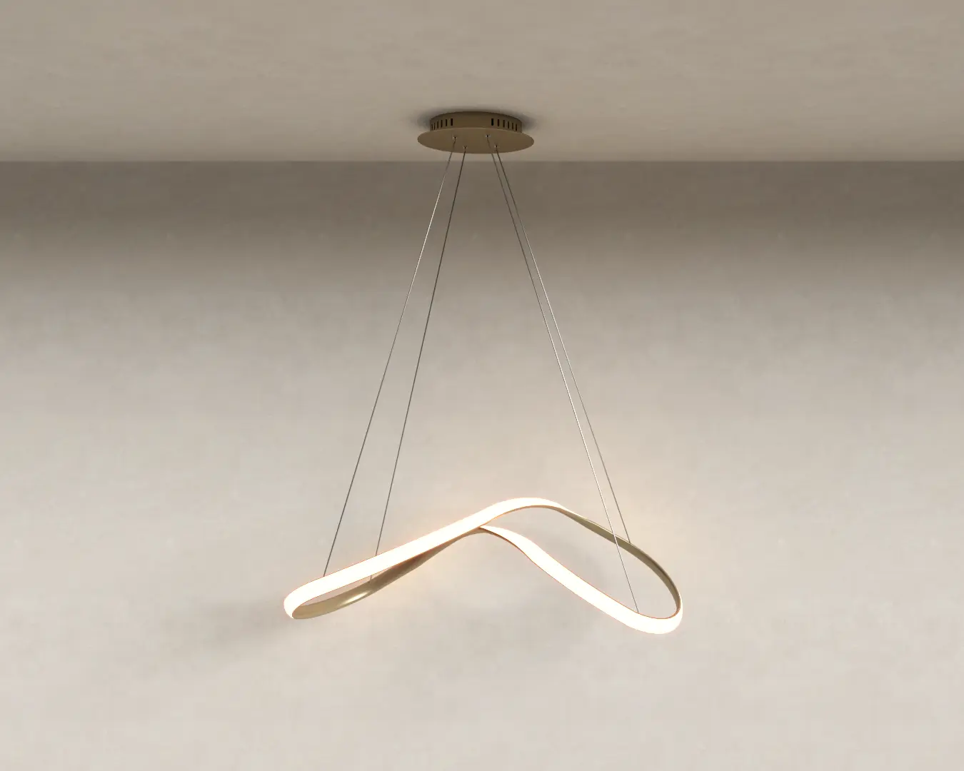 PENDENTE ZIG DOURADO
