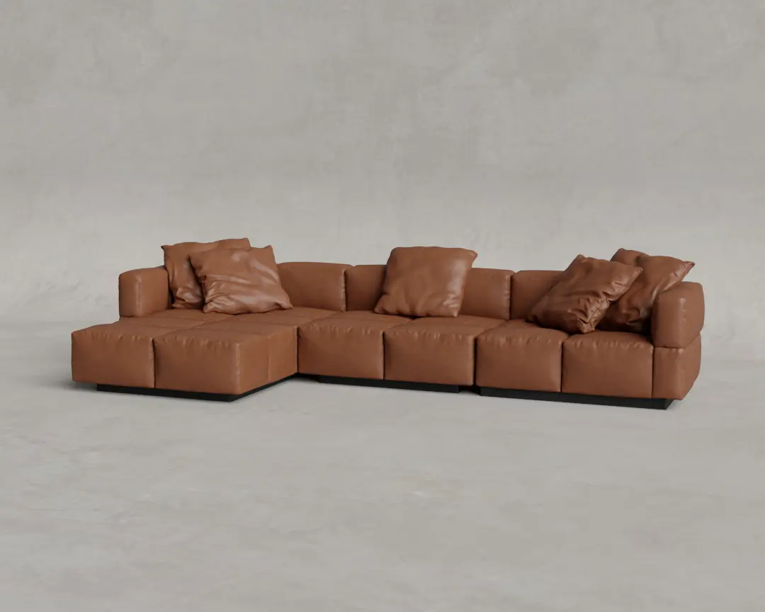 SOFÁ BLOCK MODULAR 5 MARROM