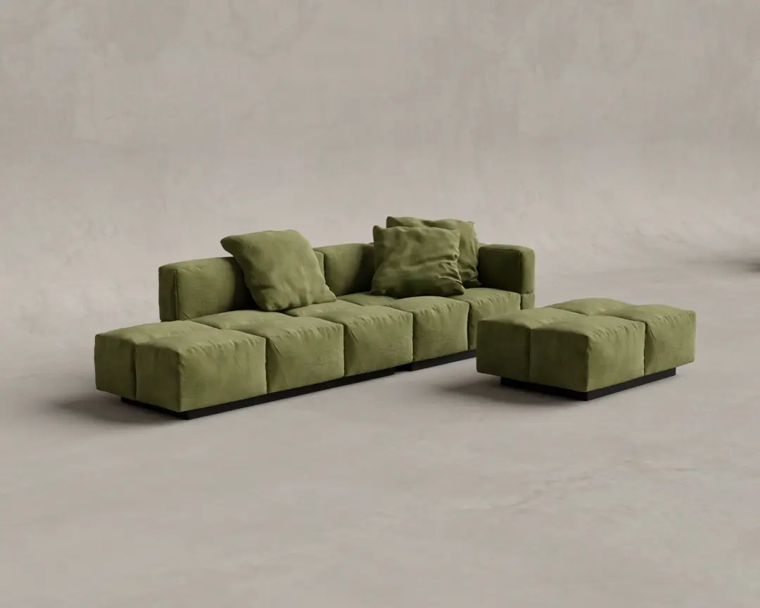 SOFÁ BLOCK MODULAR 6 VERDE