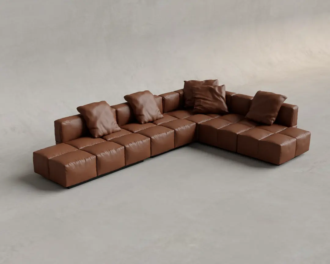 SOFÁ BLOCK MODULAR 7 MARROM