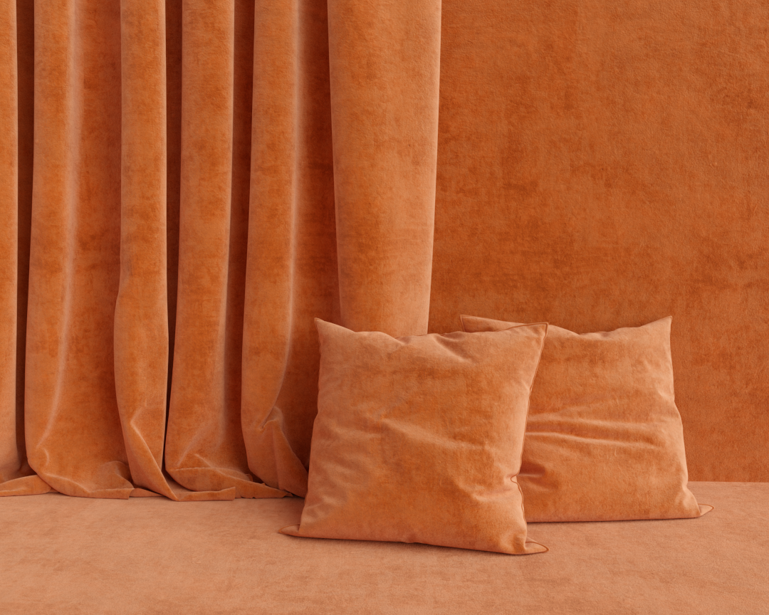 SUEDE LARANJA TELHA