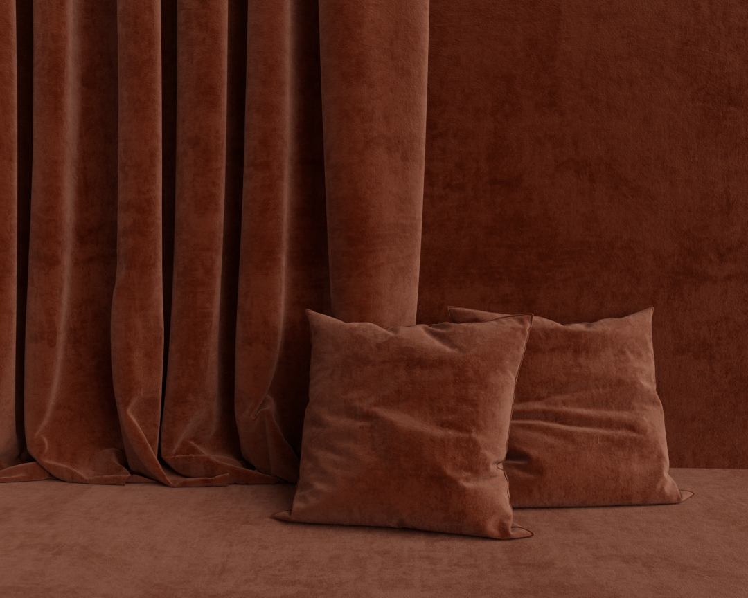 SUEDE VERMELHO MARROM