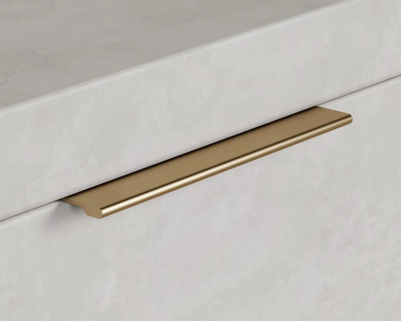 PUXADOR PERFIL SLIM 150mm DOURADO ESCOVADO