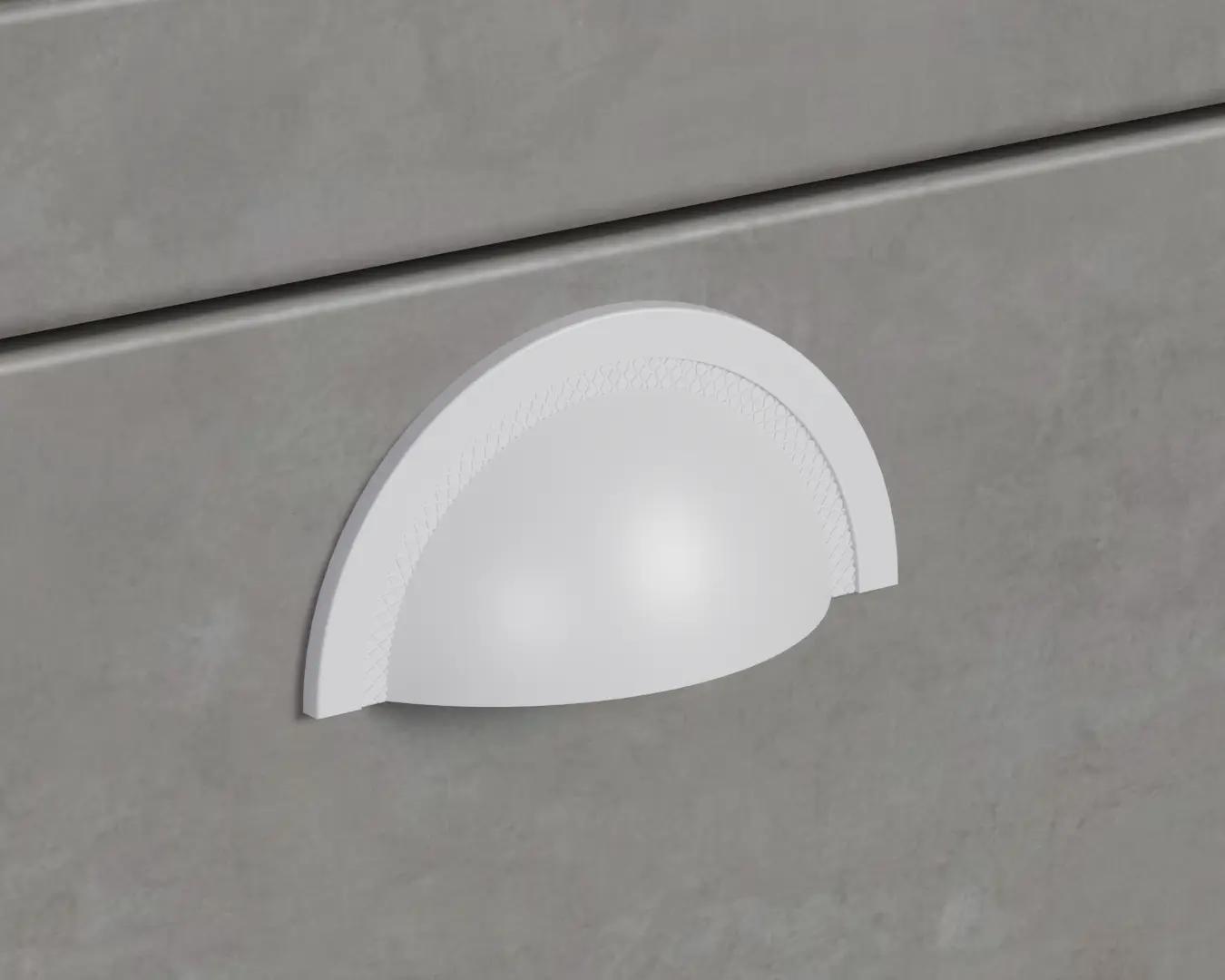 PUXADOR SHELL BRANCO