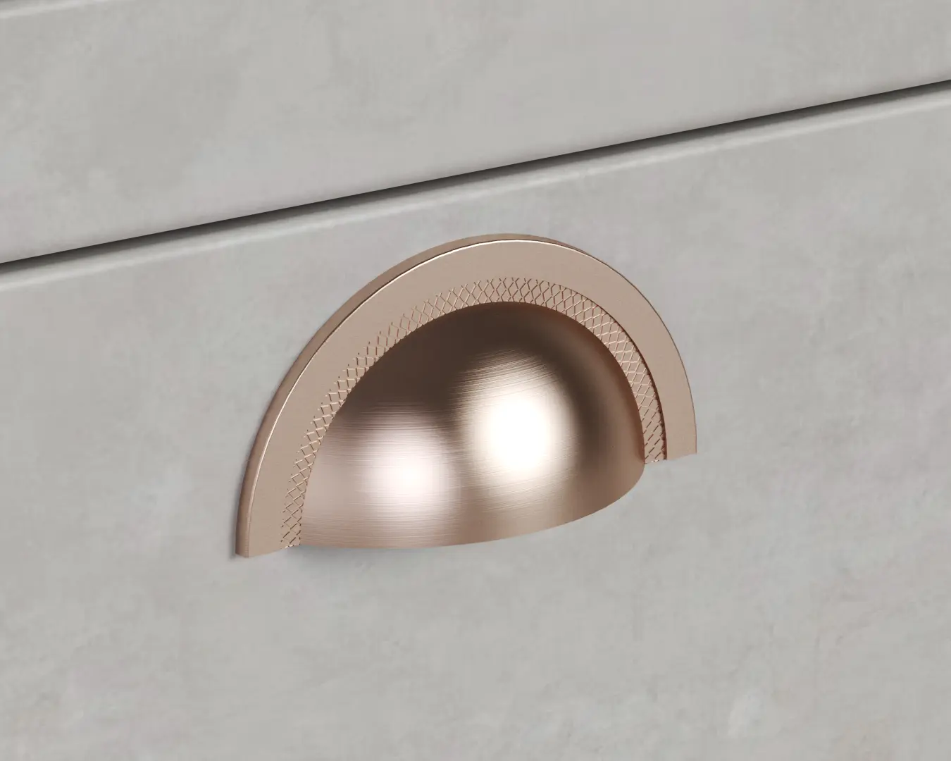 PUXADOR SHELL ROSE ESCOVADO