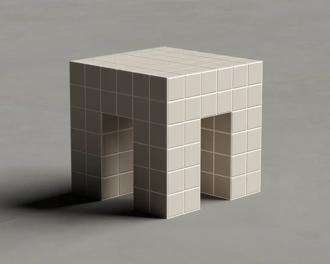 BANQUINHO PATAS QUATRO PÉS BEGE