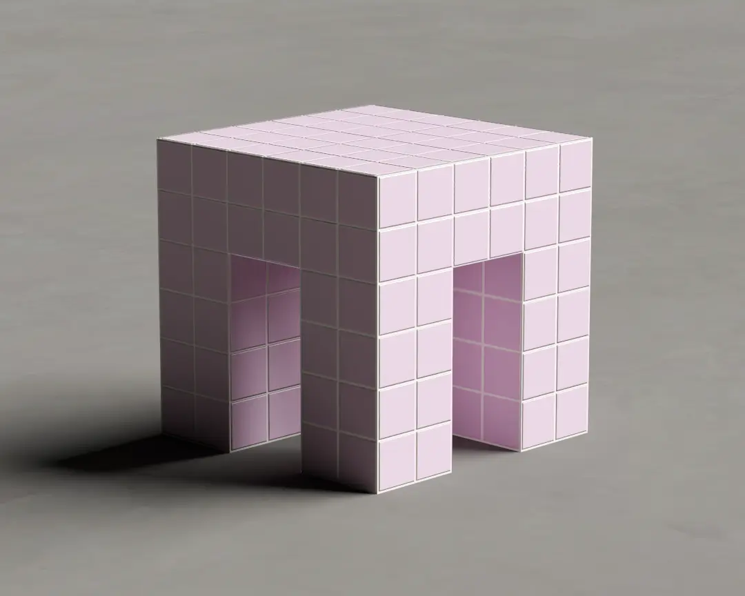 BANQUINHO PATAS QUATRO PÉS ROSA