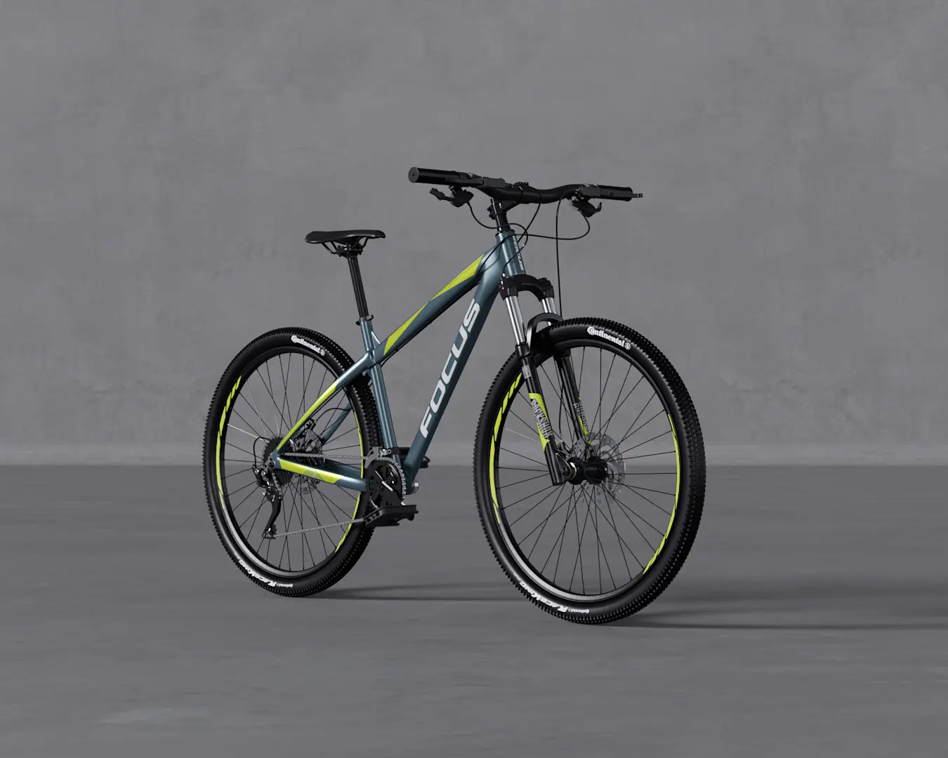 BICICLETA RAVEN CINZA AZULADO