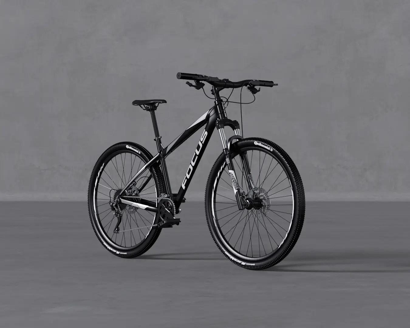 BICICLETA RAVEN PRETO JET