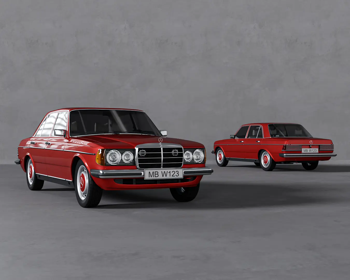 W123 SIGNAL RED