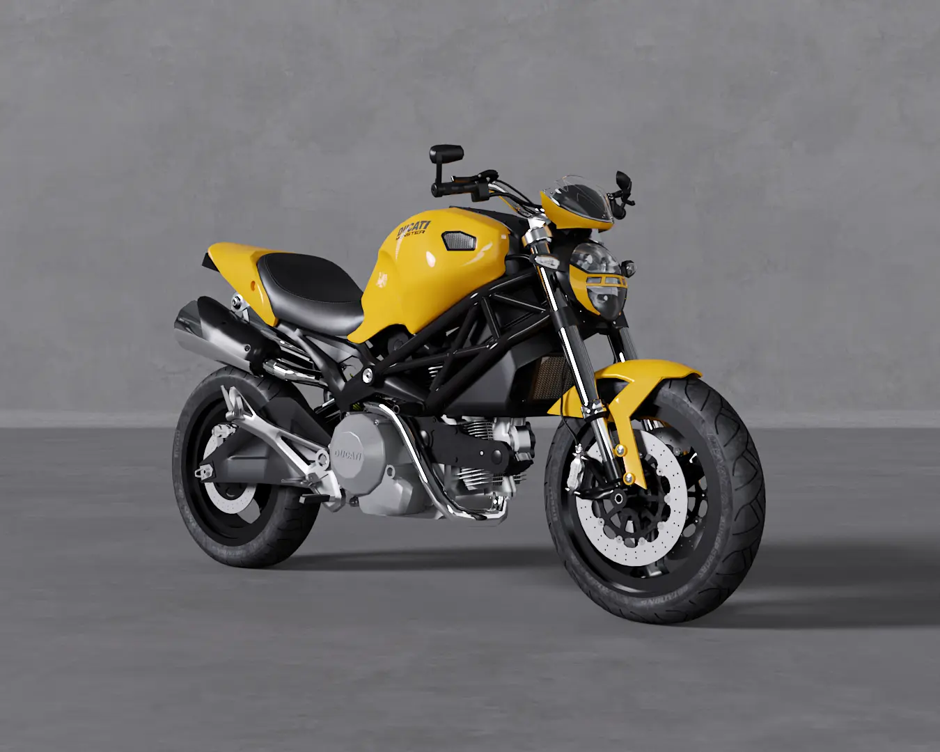 MOTO MONSTER AMARELA