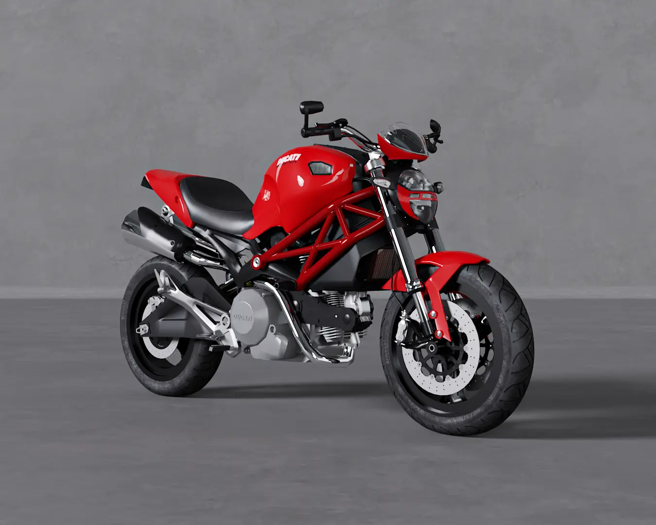 MOTO MONSTER VERMELHA