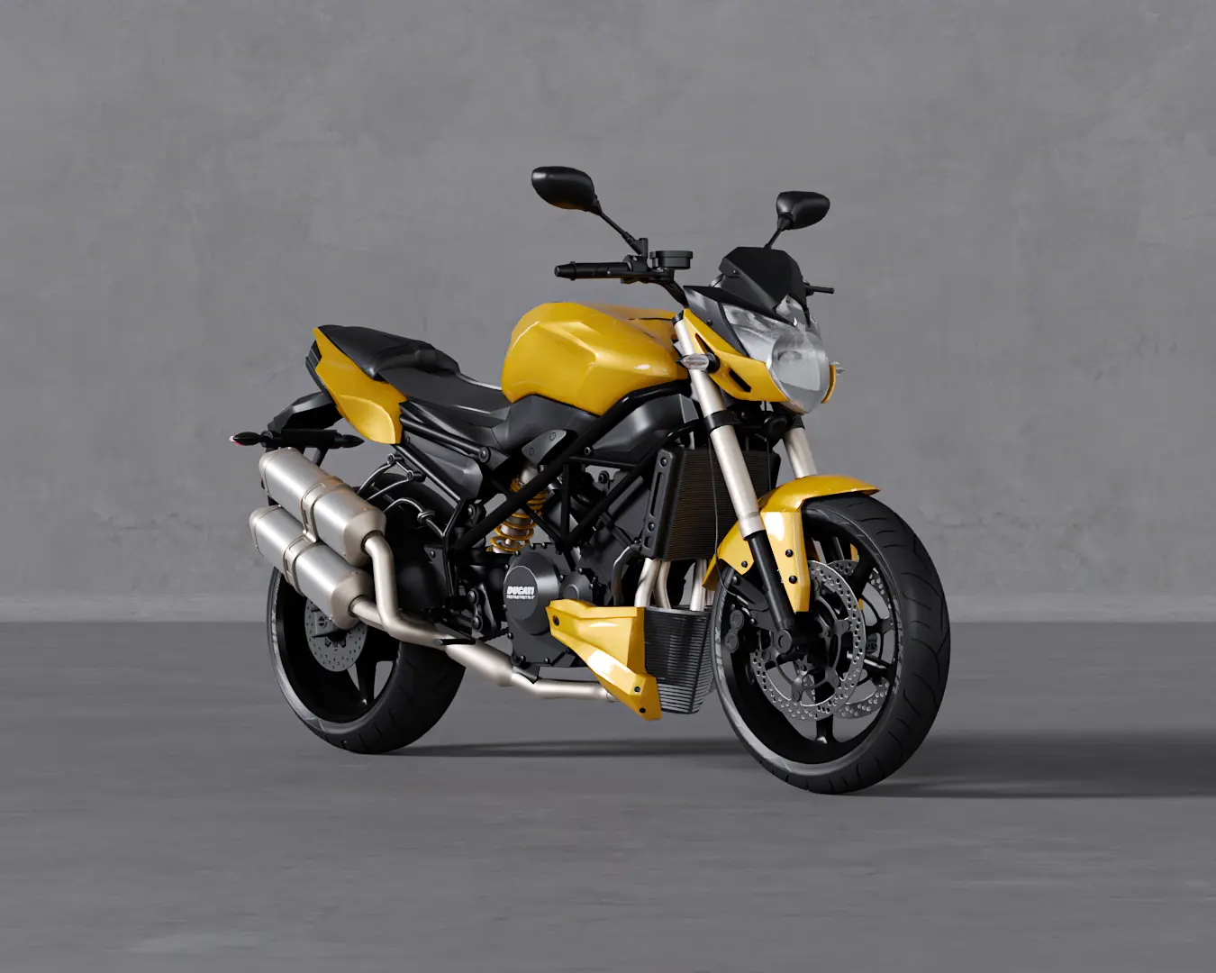 MOTO STREETFIGHTER AMARELA