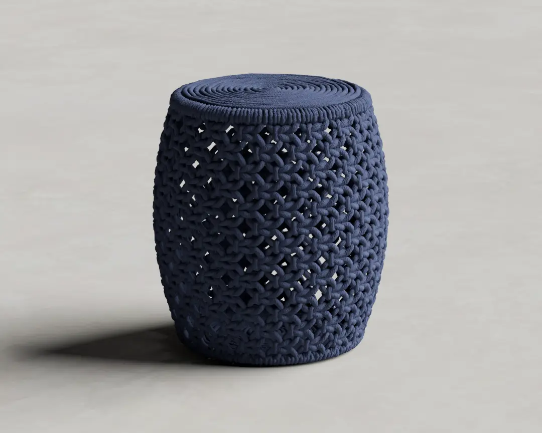 PUFF ANGELA STOOL AZUL