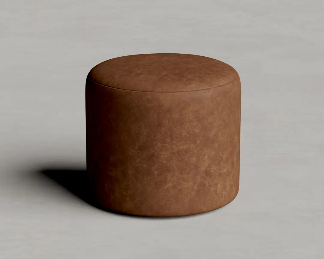 PUFF KOFI 2 COURO ESTONADO