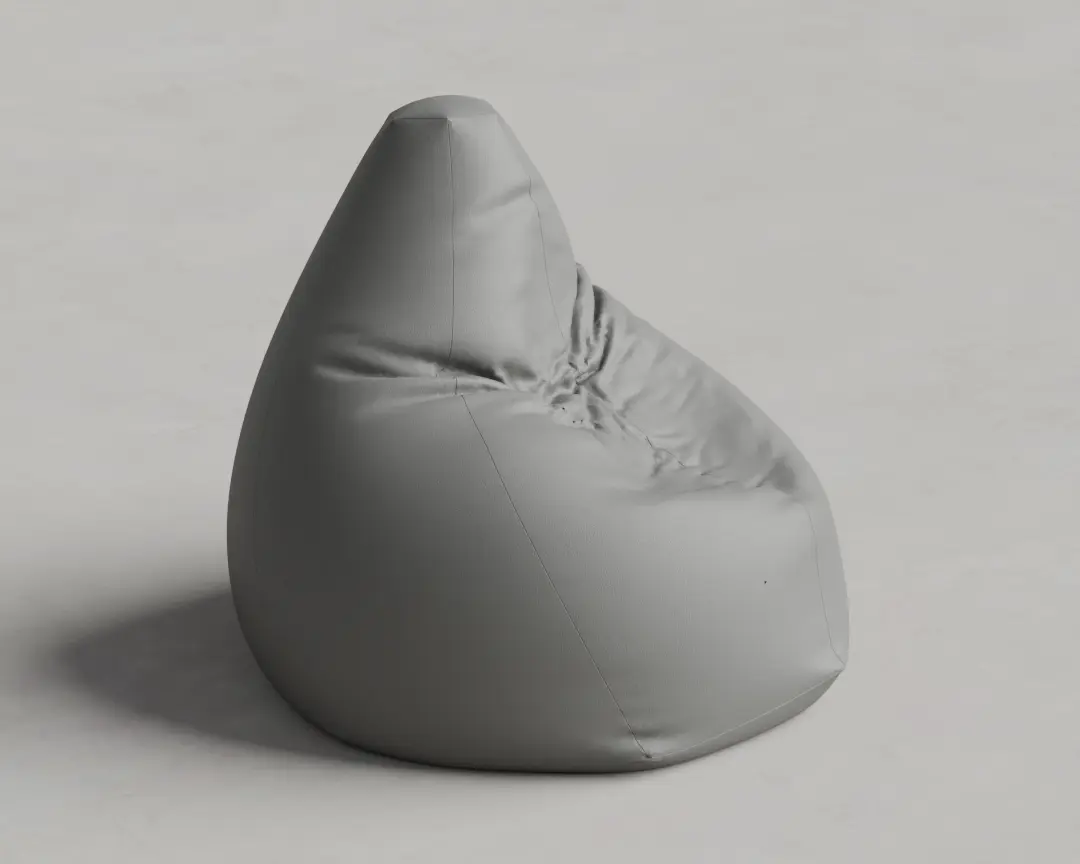 PUFF PERA CINZA MÉDIO