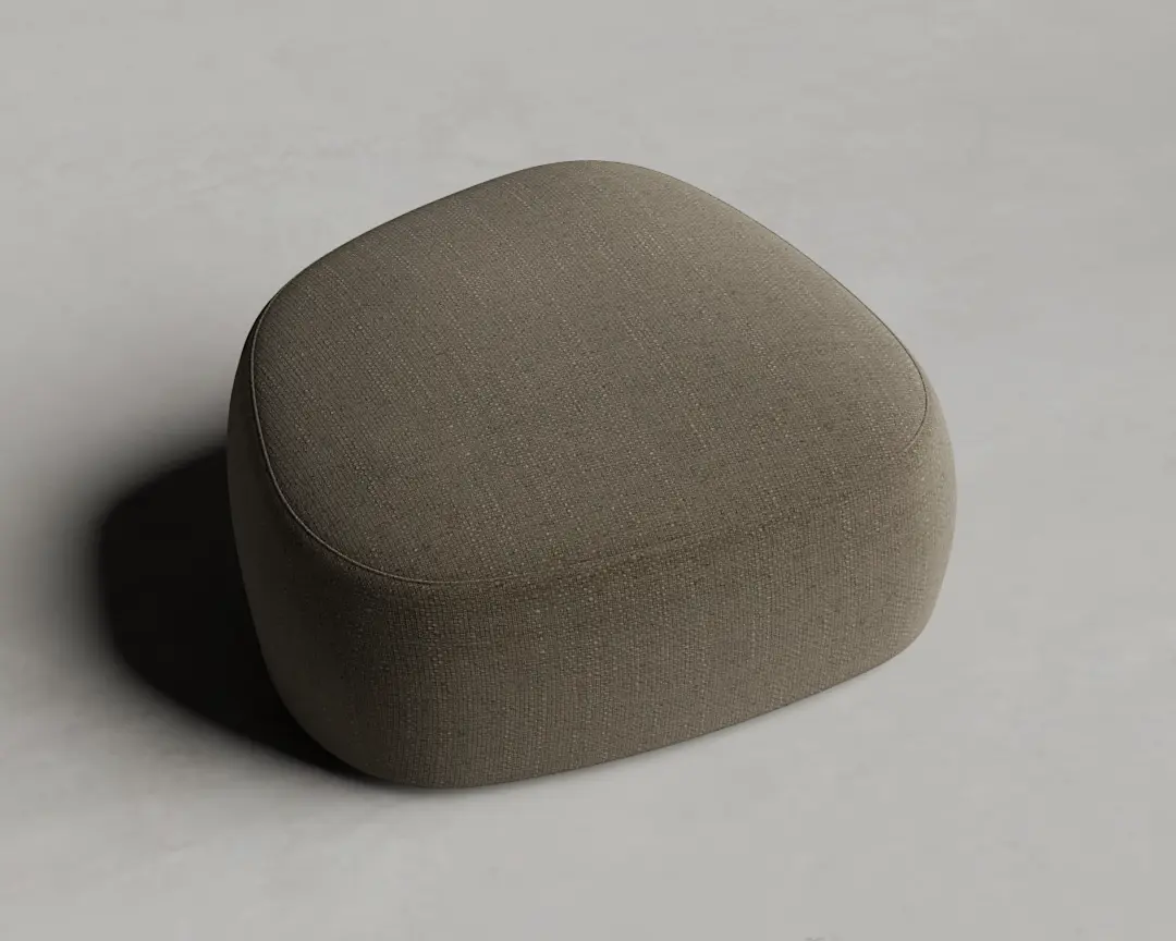 PUFF PIERRE MÉDIO CINZA QUENTE