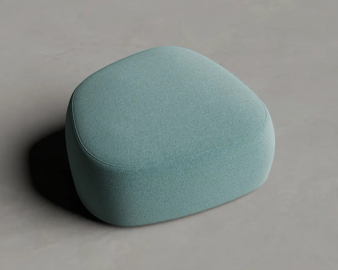 PUFF PIERRE MÉDIO VERDE ÁGUA