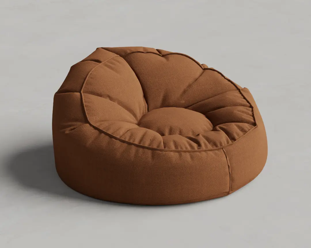 PUFF TECIDO TERRACOTA