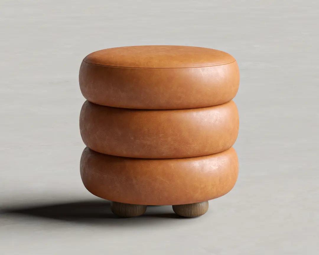 PUFF TETBURY COURO ESTONADO