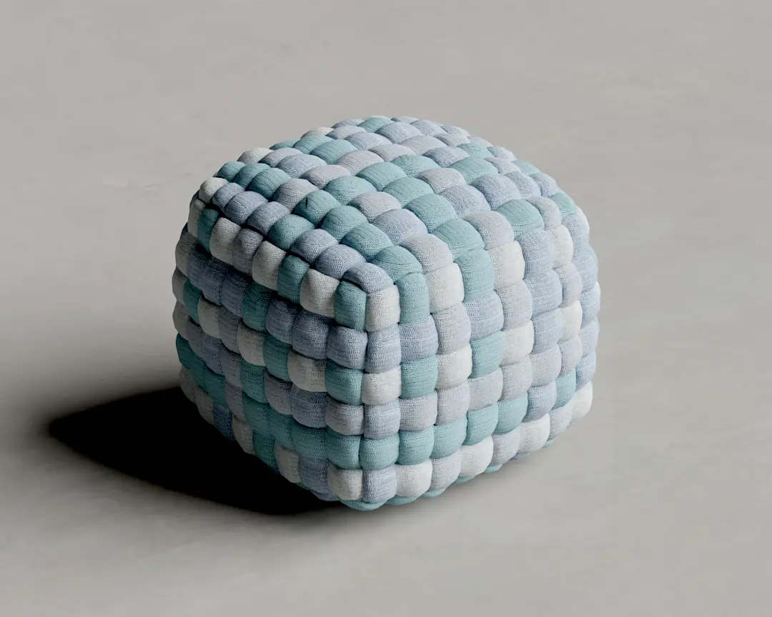 PUFF TOBIT 50cm AZUL