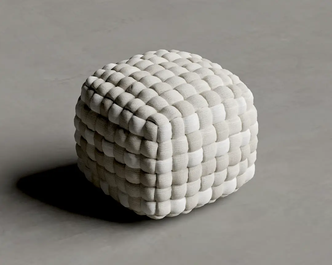 PUFF TOBIT 50cm CINZA