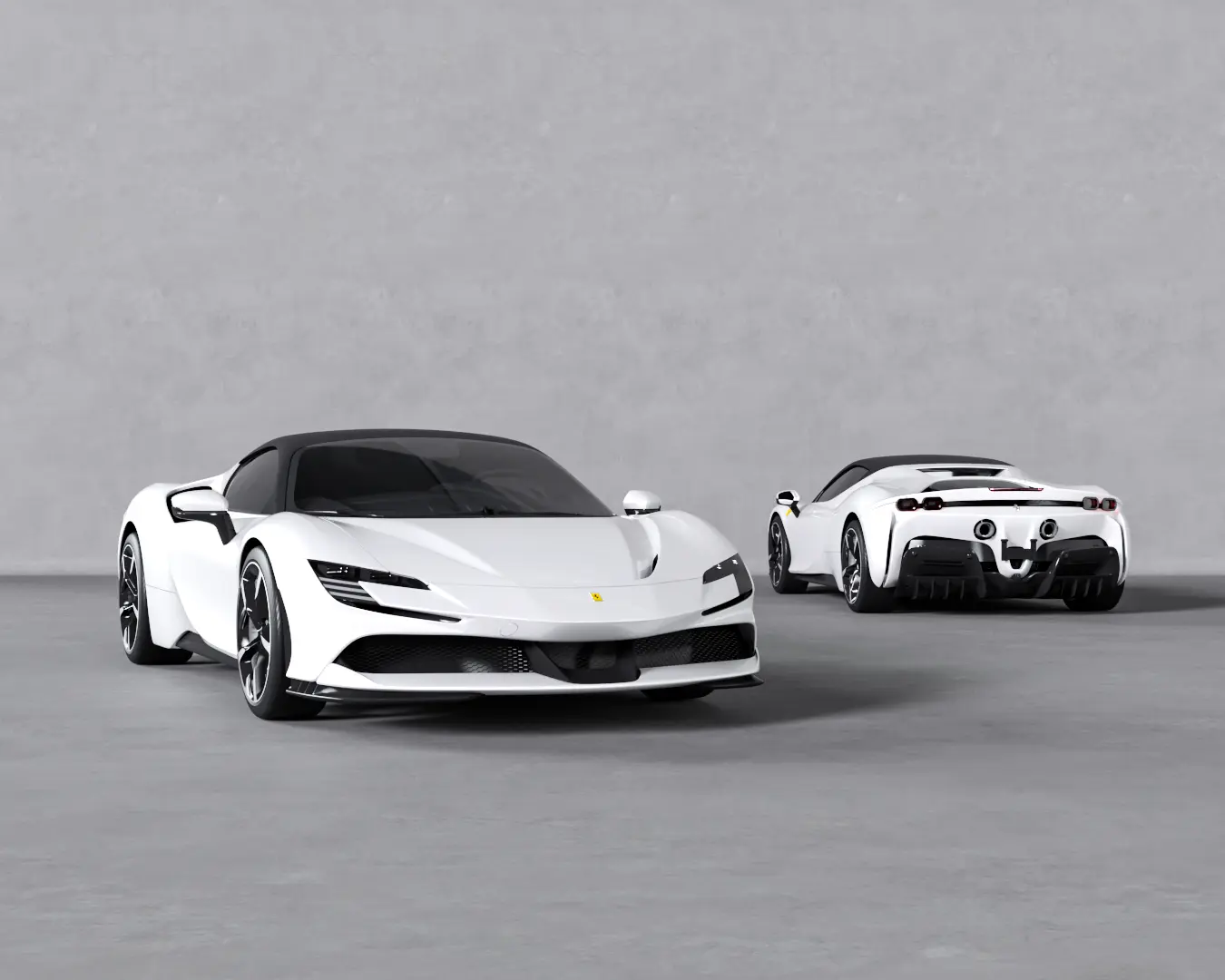 SF90 STRADALE BIANCO AVUS