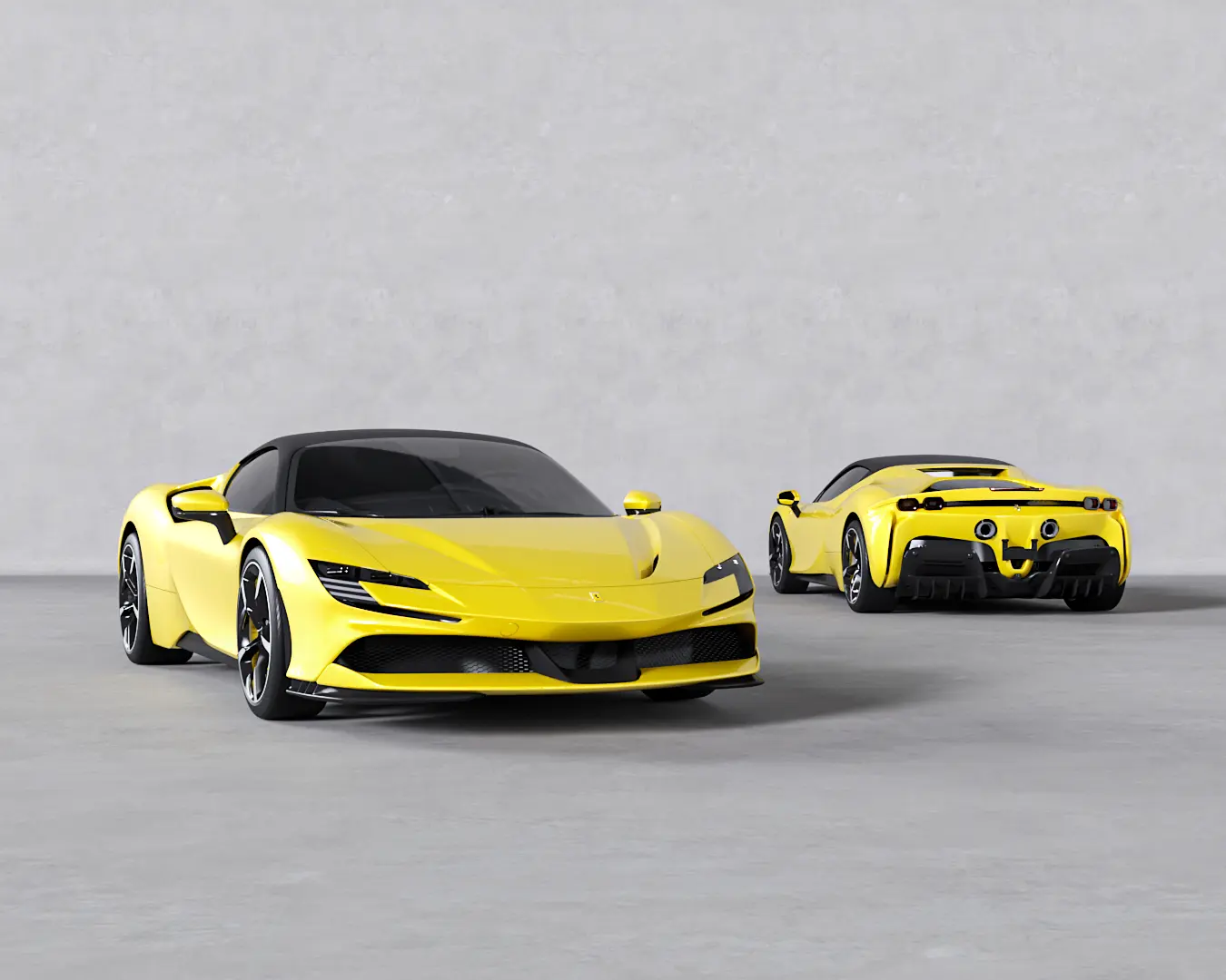 SF90 STRADALE GIALLO MODENA