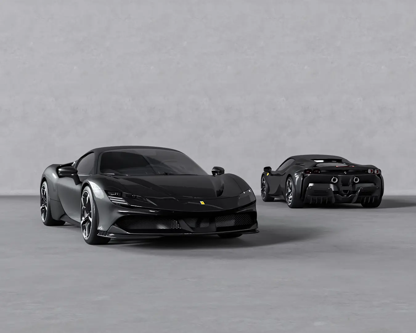SF90 STRADALE NERO DAYTONA