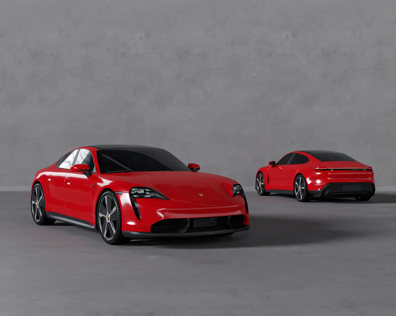 TAYCAN TURBO S CARMINE RED