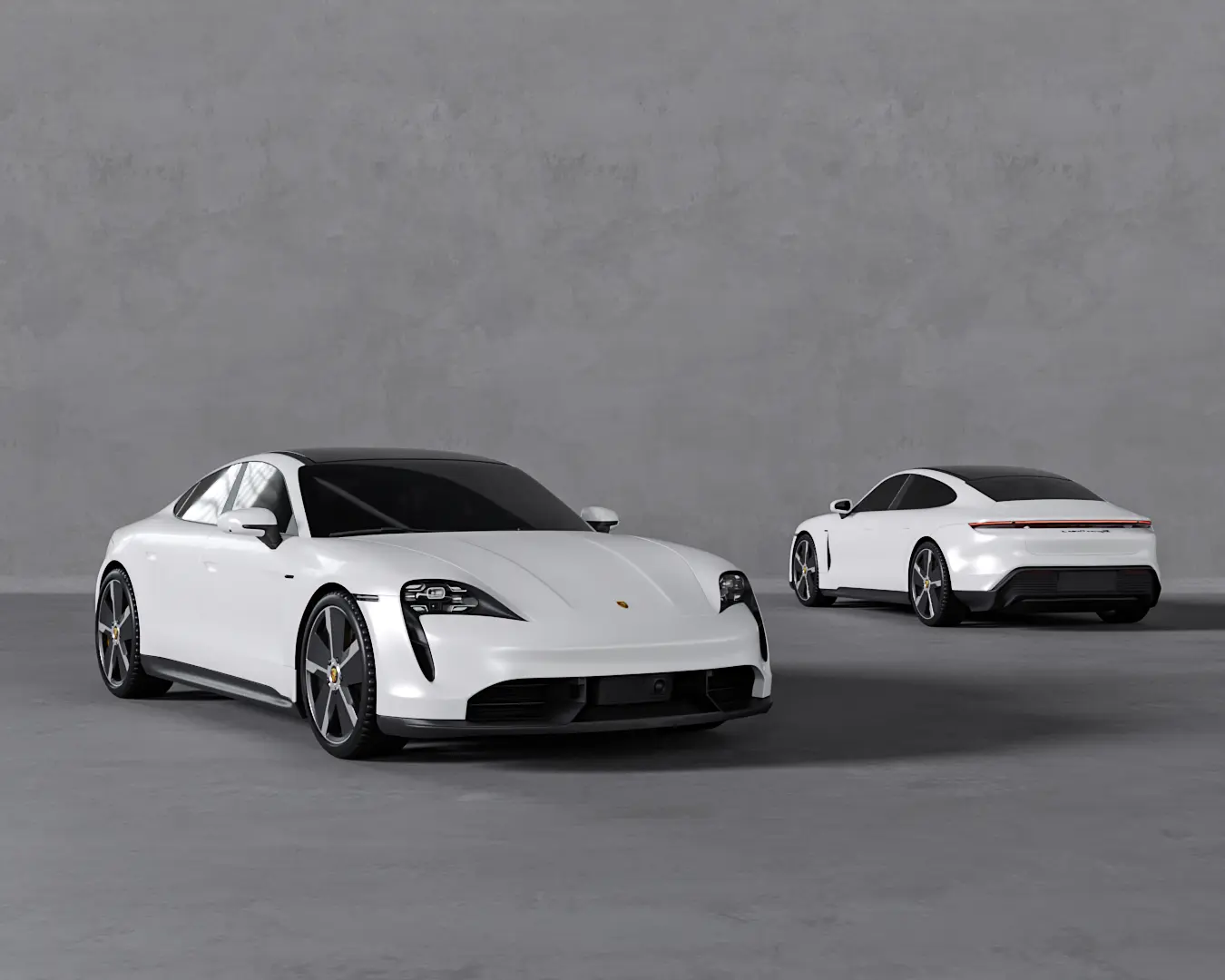 TAYCAN TURBO S CARRARA WHITE METALLIC