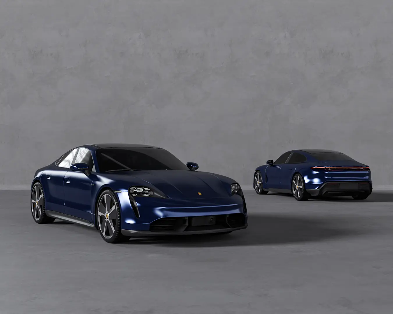 TAYCAN TURBO S GENTIAN BLUE METALLIC