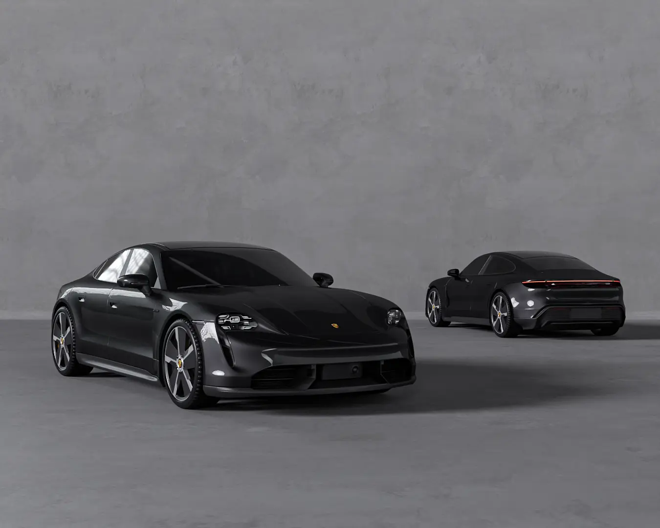 TAYCAN TURBO S JET BLACK METALLIC