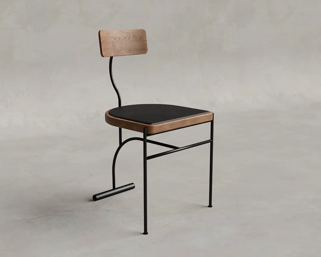 CADEIRA ARTURO COURO