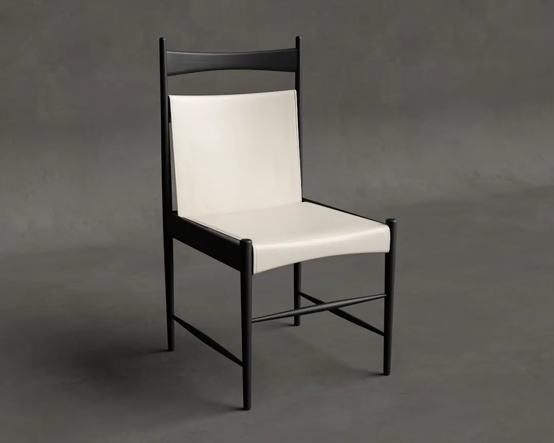 CADEIRA CANTU ALTA COURO PRETO