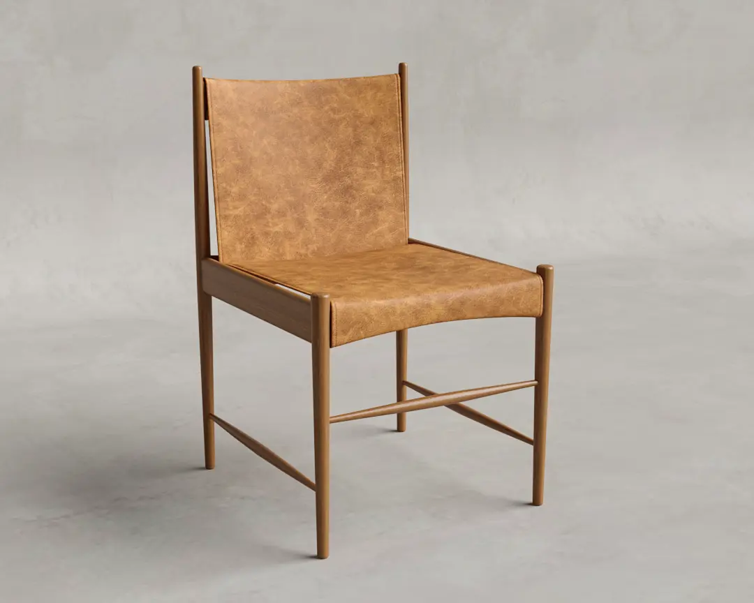 CADEIRA CANTU COURO ESTONADO