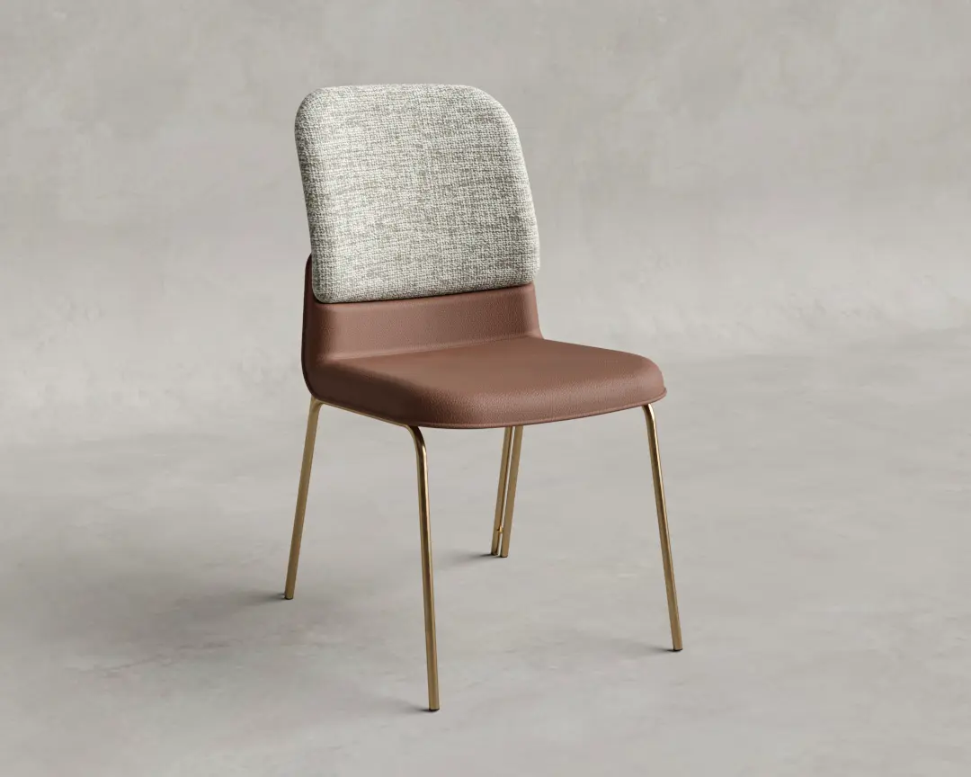 CADEIRA DUETO DOURADA