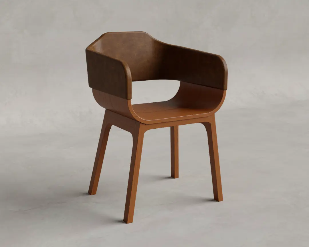 CADEIRA MACCHIATO COURO ESTONADO