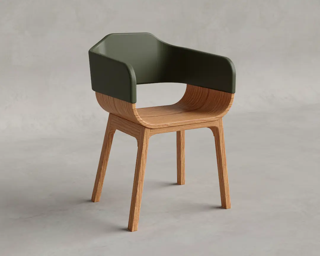 CADEIRA MACCHIATO COURO VERDE