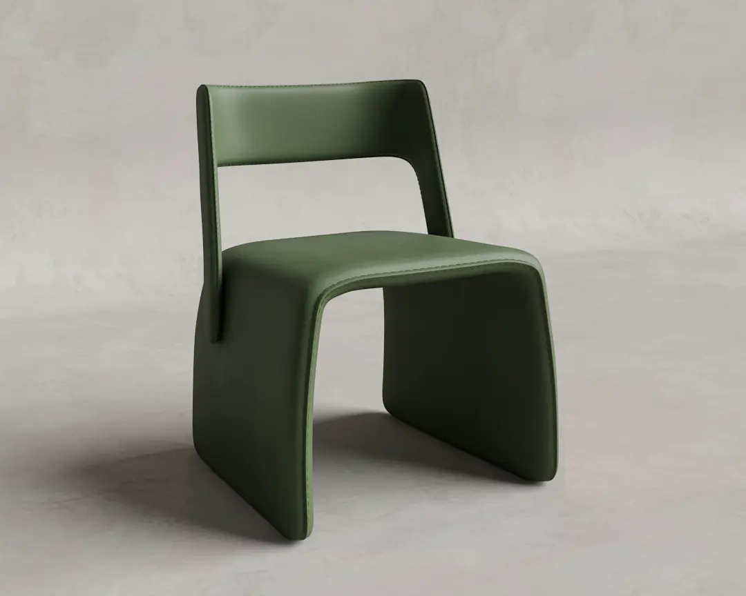 CADEIRA VICO COURO VERDE