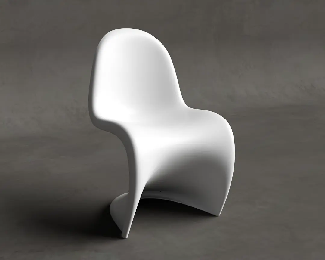 CADEIRA PANTON INFANTIL BRILHO BRANCA